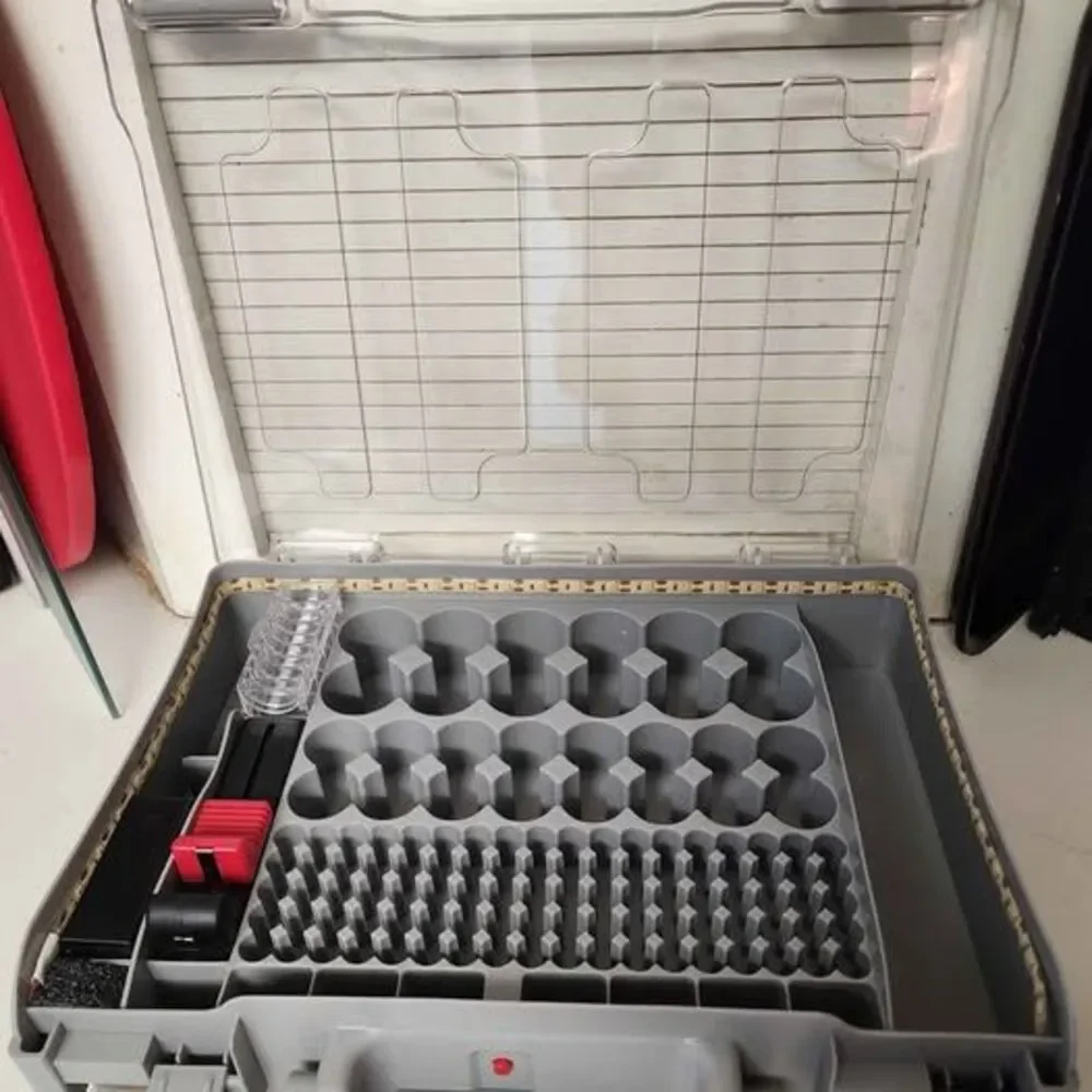 Lighted Battery Organizer Case with Tester - Holds 200+ Batteries